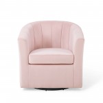 Prospect Performance Velvet Swivel Armchair