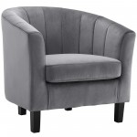 Prospect Channel Tufted Performance Velvet Loveseat and Armchair Set