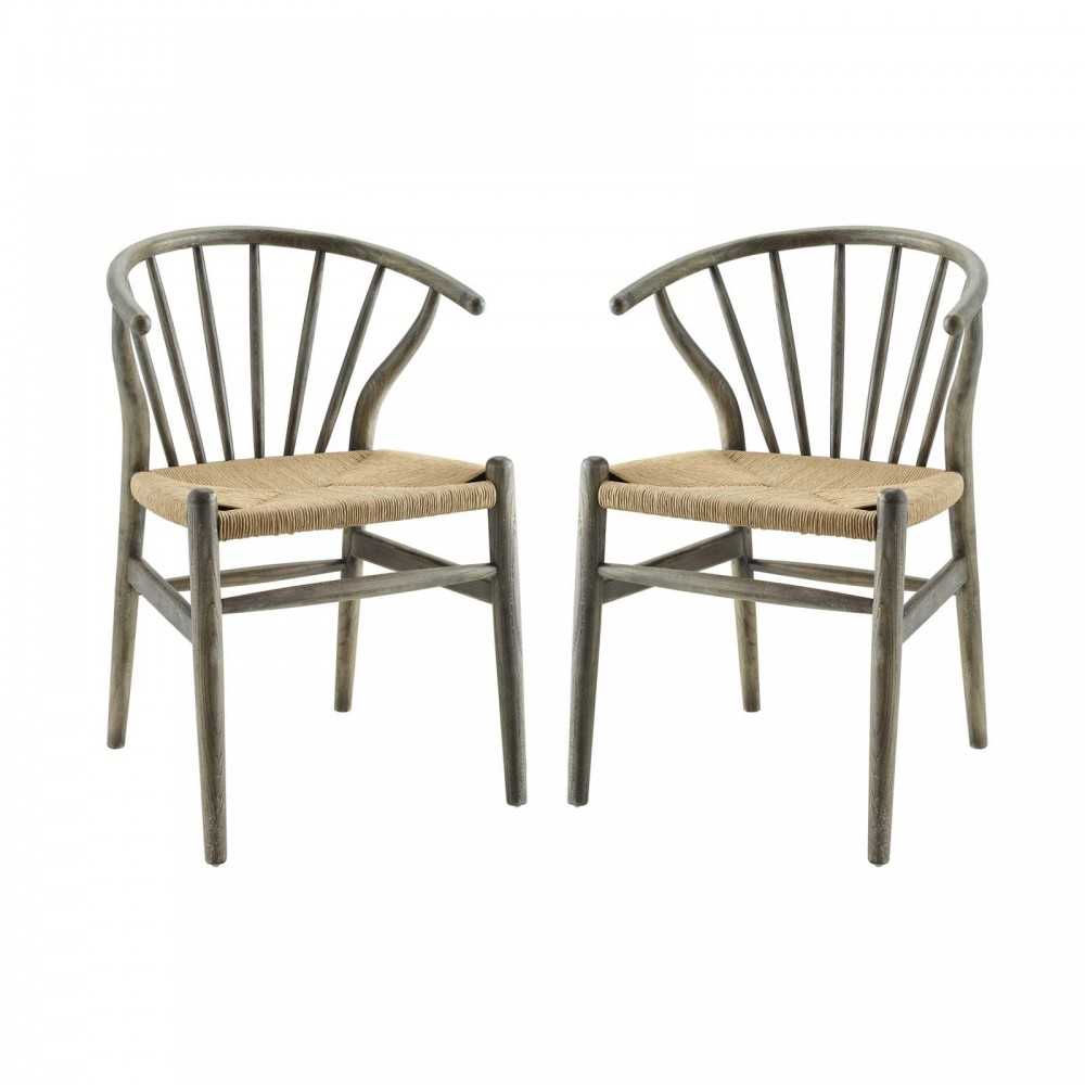 Flourish Spindle Wood Dining Side Chair Set of 2