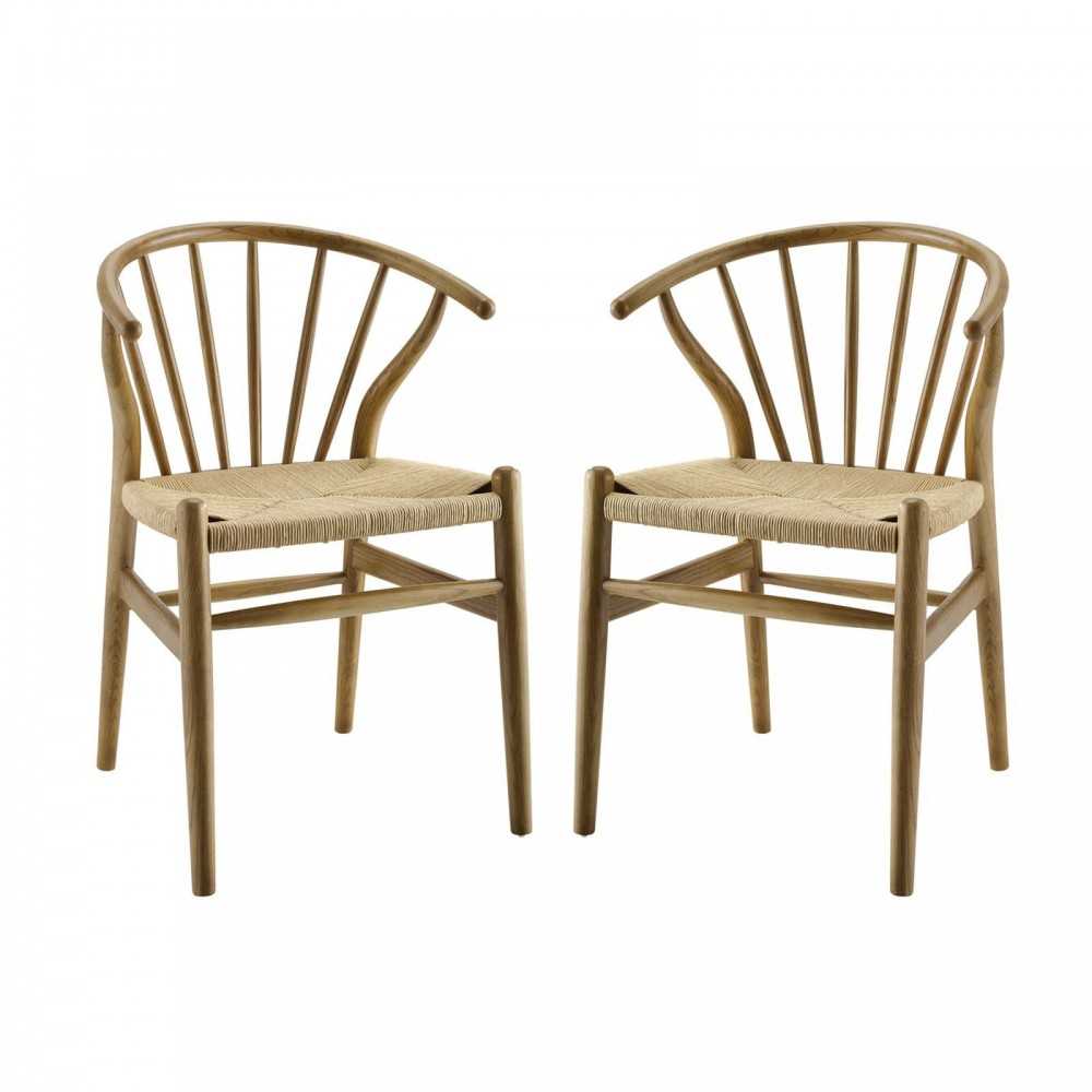 Flourish Spindle Wood Dining Side Chair Set of 2