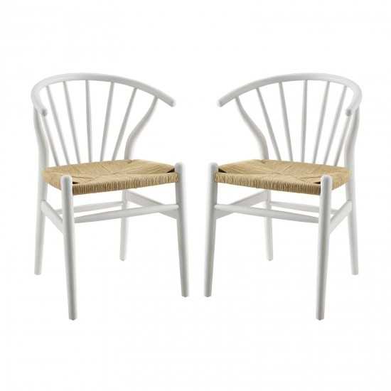 Flourish Spindle Wood Dining Side Chair Set of 2