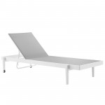 Charleston Outdoor Patio Aluminum Chaise Lounge Chair Set of 2