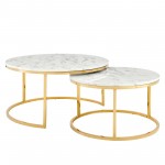 Ravenna Artificial Marble Nesting Coffee Table