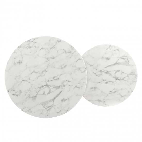 Ravenna Artificial Marble Nesting Coffee Table