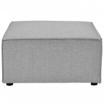 Saybrook Outdoor Patio Upholstered Sectional Sofa Ottoman