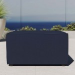 Saybrook Outdoor Patio Upholstered Sectional Sofa Ottoman