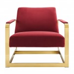 Seg Performance Velvet Accent Chair
