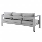 Shore Sunbrella® Fabric Aluminum Outdoor Patio Sofa