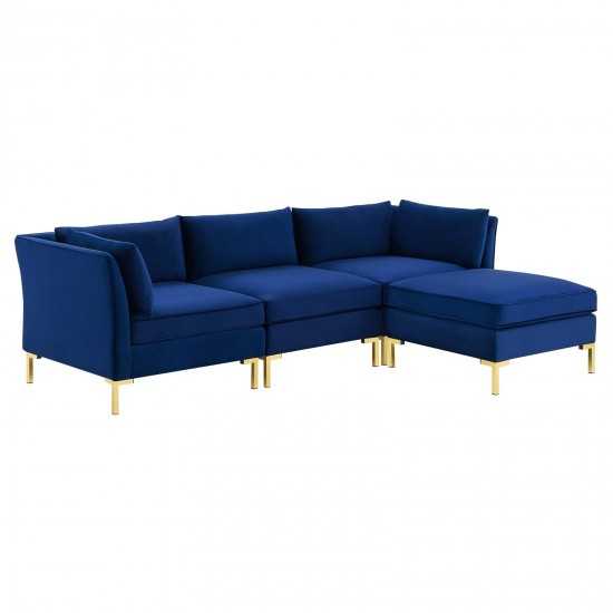 Ardent 4-Piece Performance Velvet Sectional Sofa