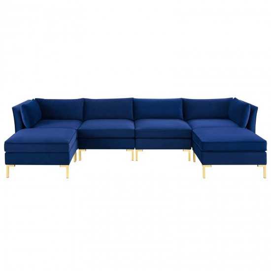 Ardent 6-Piece Performance Velvet Sectional Sofa