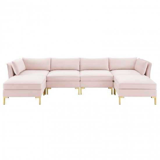 Ardent 6-Piece Performance Velvet Sectional Sofa