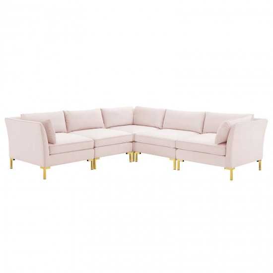 Ardent 5-Piece Performance Velvet Sectional Sofa