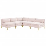 Ardent 5-Piece Performance Velvet Sectional Sofa