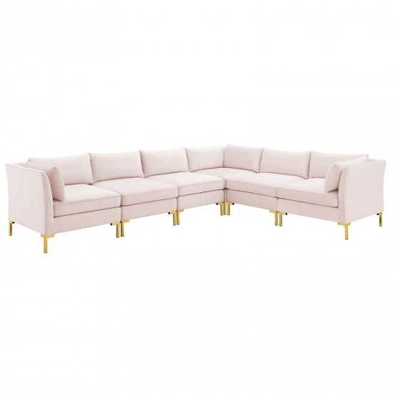 Ardent 6-Piece Performance Velvet Sectional Sofa