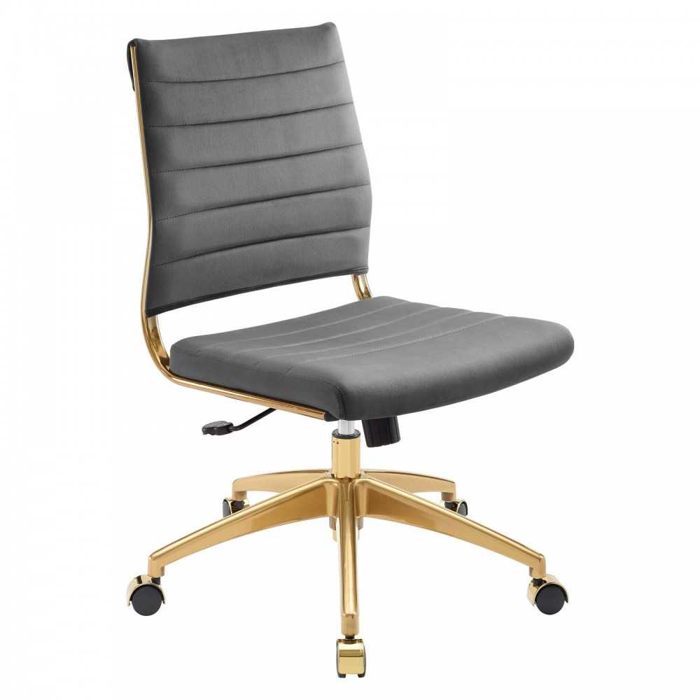 Jive Armless Mid Back Performance Velvet Office Chair