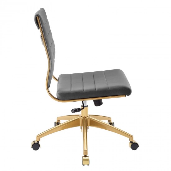 Jive Armless Mid Back Performance Velvet Office Chair