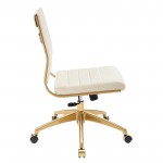 Jive Armless Mid Back Performance Velvet Office Chair