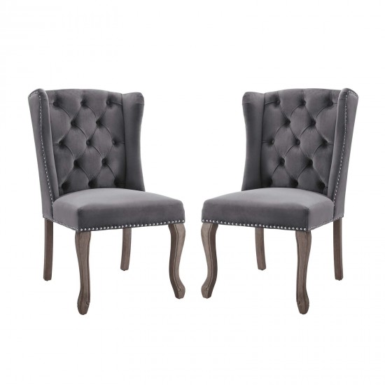 Apprise Side Chair Performance Velvet Set of 2