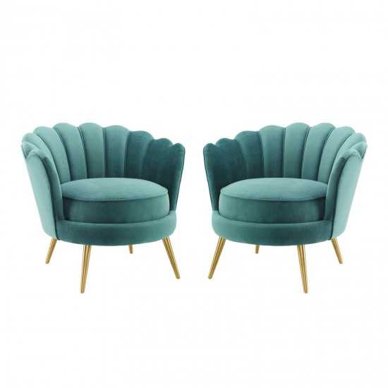 Admire Accent Armchair Performance Velvet Set of 2