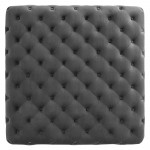 Ensconce Tufted Performance Velvet Square Ottoman