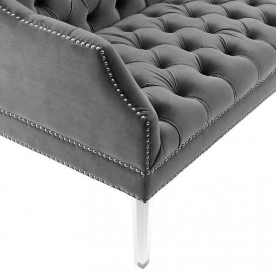 Proverbial Tufted Performance Velvet Loveseat