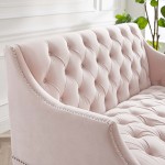 Proverbial Tufted Performance Velvet Loveseat