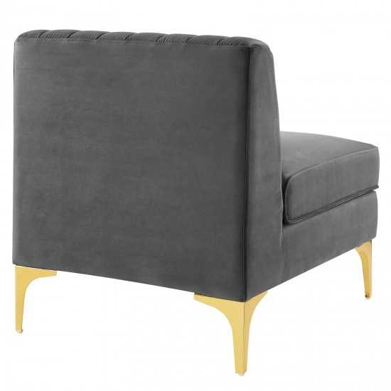 Triumph Channel Tufted Performance Velvet 4-Seater Sofa