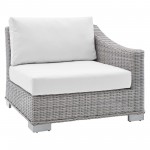 Conway Sunbrella® Outdoor Patio Wicker Rattan 5-Piece Sectional Sofa Set