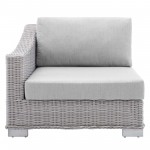 Conway Sunbrella® Outdoor Patio Wicker Rattan 6-Piece Sectional Sofa Set