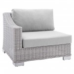 Conway Sunbrella® Outdoor Patio Wicker Rattan 6-Piece Sectional Sofa Set