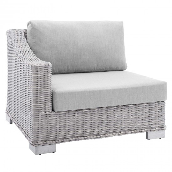 Conway Sunbrella® Outdoor Patio Wicker Rattan 6-Piece Sectional Sofa Set
