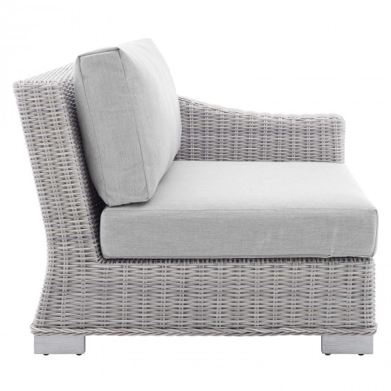 Conway Sunbrella® Outdoor Patio Wicker Rattan 6-Piece Sectional Sofa Set