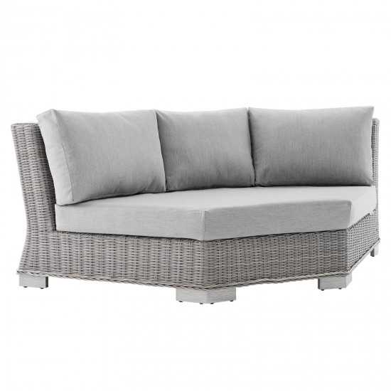 Conway Sunbrella® Outdoor Patio Wicker Rattan 6-Piece Sectional Sofa Set