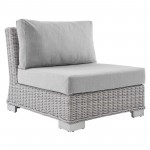 Conway Sunbrella® Outdoor Patio Wicker Rattan 6-Piece Sectional Sofa Set