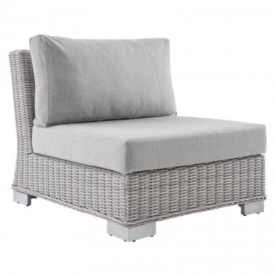 Conway Sunbrella® Outdoor Patio Wicker Rattan 6-Piece Sectional Sofa Set