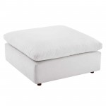 Commix Down Filled Overstuffed Performance Velvet Ottoman