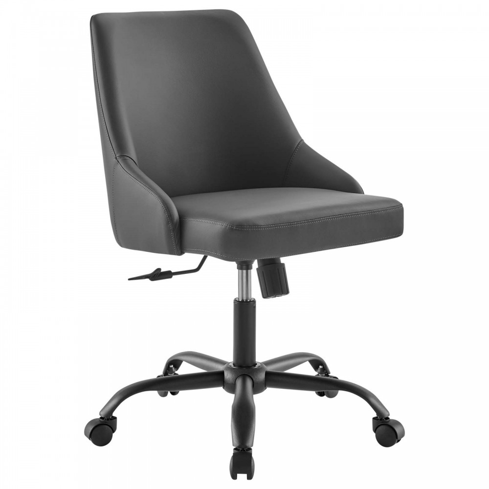 Designate Swivel Vegan Leather Office Chair