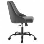 Designate Swivel Vegan Leather Office Chair