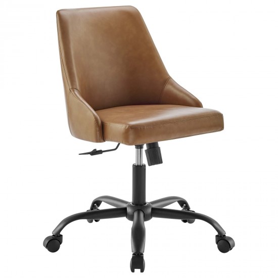 Designate Swivel Vegan Leather Office Chair