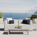 Saybrook Outdoor Patio Upholstered 2-Piece Sectional Sofa Loveseat