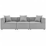 Saybrook Outdoor Patio Upholstered 3-Piece Sectional Sofa