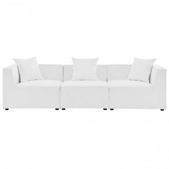 Saybrook Outdoor Patio Upholstered 3-Piece Sectional Sofa