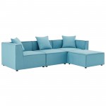 Saybrook Outdoor Patio Upholstered 4-Piece Sectional Sofa