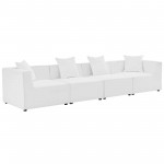 Saybrook Outdoor Patio Upholstered 4-Piece Sectional Sofa