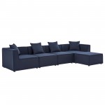 Saybrook Outdoor Patio Upholstered 5-Piece Sectional Sofa