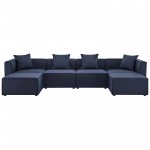 Saybrook Outdoor Patio Upholstered 6-Piece Sectional Sofa