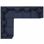 Saybrook Outdoor Patio Upholstered 6-Piece Sectional Sofa