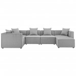Saybrook Outdoor Patio Upholstered 6-Piece Sectional Sofa