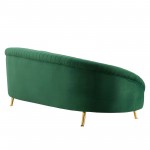 Camber Channel Tufted Performance Velvet Sofa