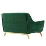 Winsome Channel Tufted Performance Velvet Loveseat